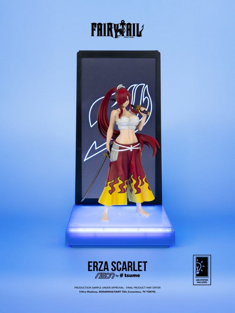 Figura erza scarlet fairy tail 1/9 neon tsume