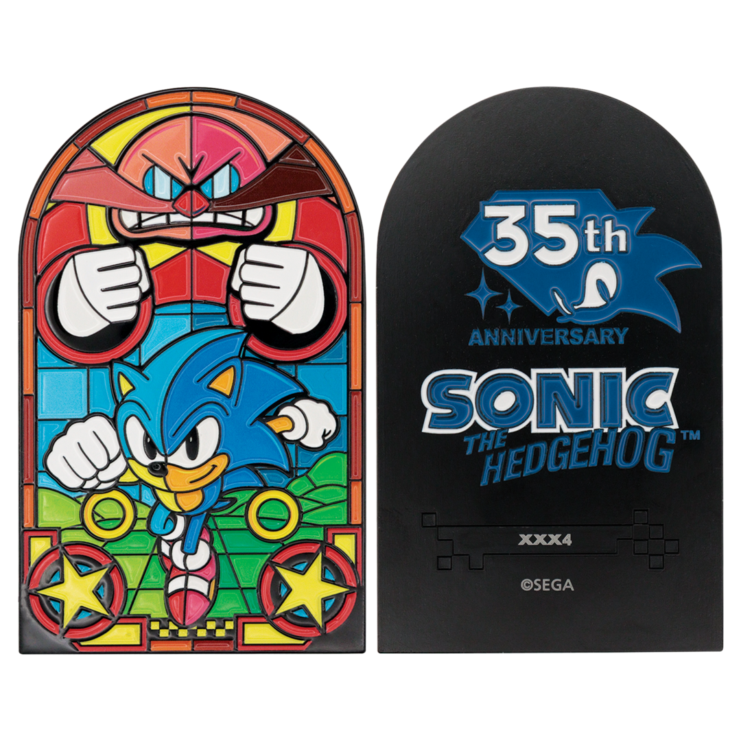 Lingote sonic the hedgehog stained glass window style edición limitada fanattik