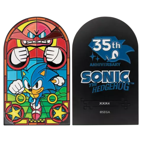 Lingote Sonic the Hedgehog Stained Glass Window Style Edición Limitada Fanattik