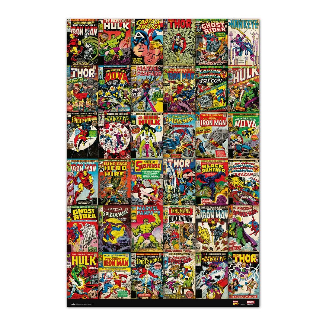 Poster marvel portadas clasicas comics