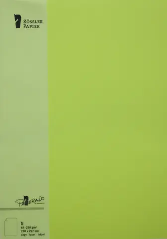 Comprar Tarjeta A4 Paperado 5 Unidades Verde Lima 