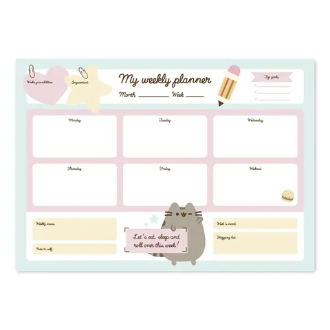 Comprar Bloc Planificador Semanal A3 Pusheen Foodie Collection 