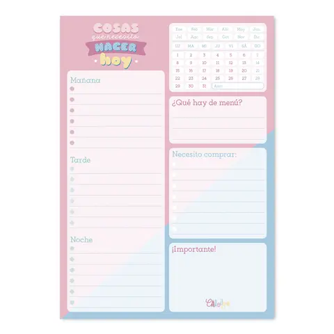 Comprar Bloc Notas De Escritorio Carouge Blue & Pink 