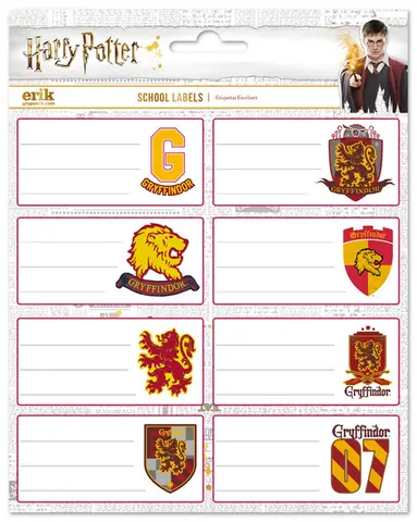 Comprar Etiquetas Adhesivas Harry Potter Gryffindor 