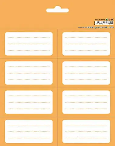 Comprar Etiquetas Adhesivas Color Orange 