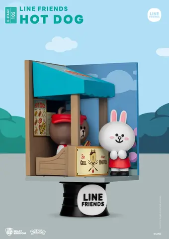 Comprar Figura Dstage Line Friends Puesto De Perritos Calientes Figuras
