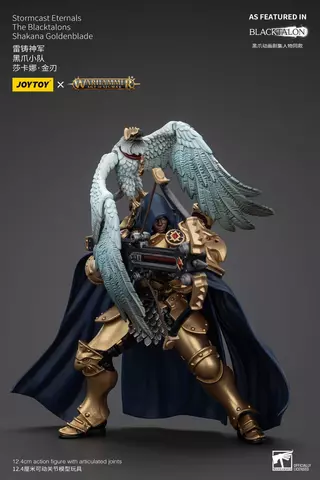 Reservar Figura Shakana Goldenblade Warhammer Age of Sigmar Stormcast Eternals The Blacktalons 20 cm Figuras Estándar