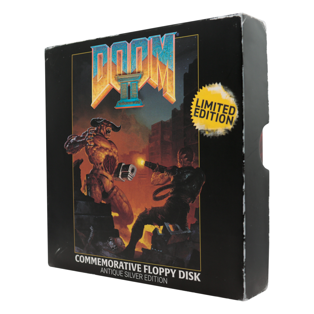 Replica doom 2 (1994) floppy disk metal 8 cm
