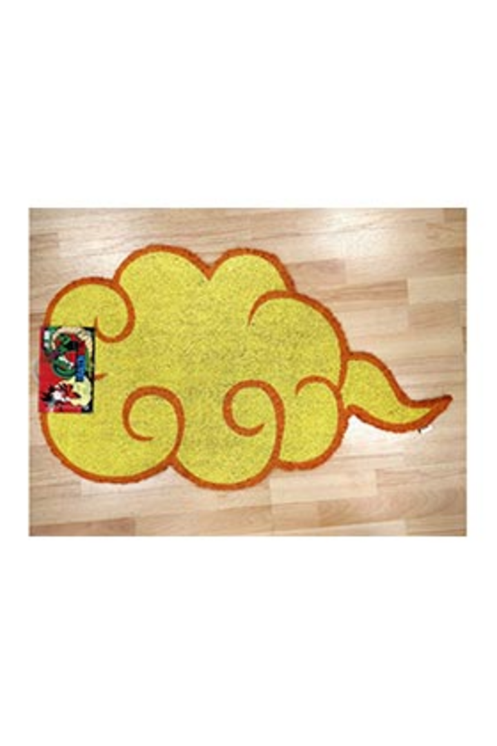 SD Toys - Felpudo Entrada Nube Kinton de Dragon Ball, Fibra de Coco, Antideslizante, Amarillo, 73 x 43 cm