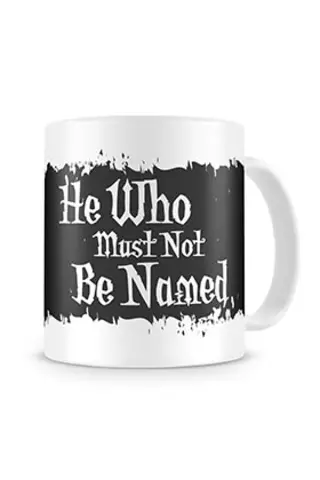 Quien No Debe Ser Nombrado Taza Blanca Ceramica Harry Potter