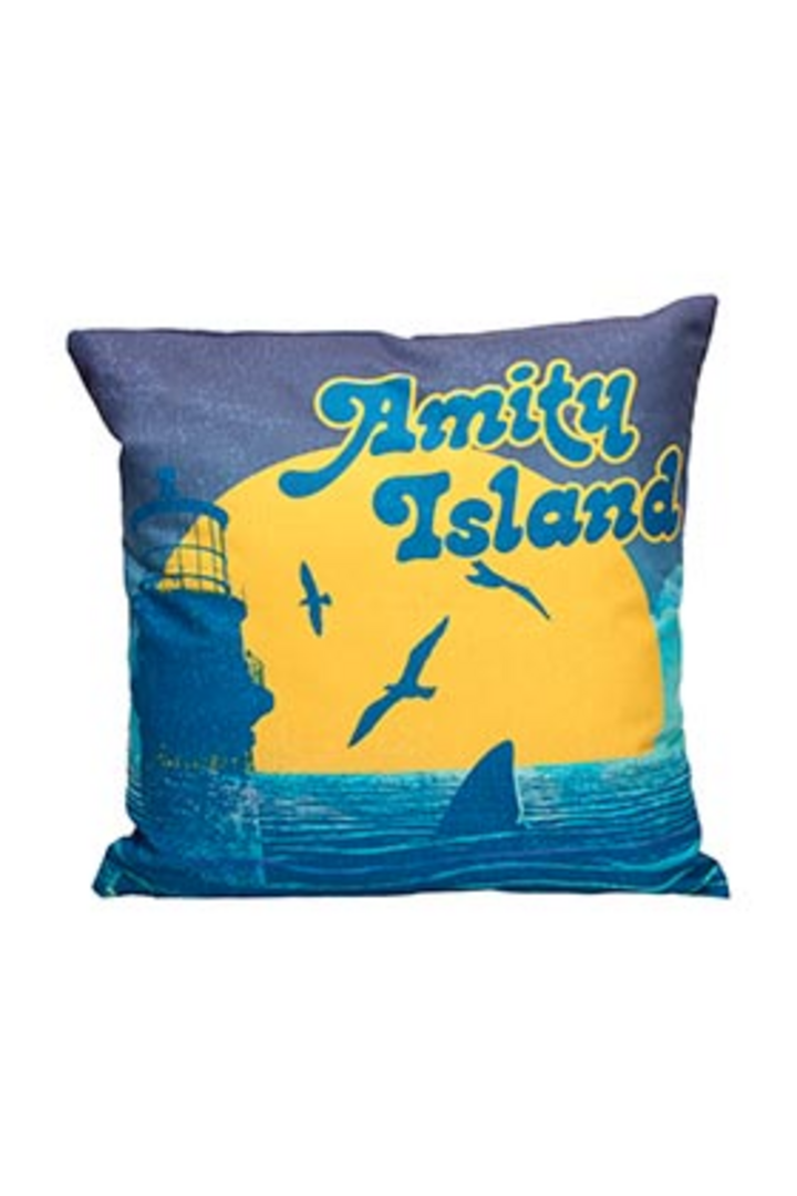 TIBURON COJIN Cuadrado Amity Island ENVASADO VACIO