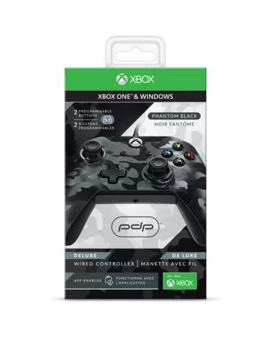 Comprar Mando Deluxe Camuflaje Negro con Cable Xbox One