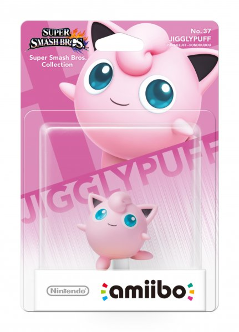 Figura amiibo jugglypuff (serie super smash bros.)