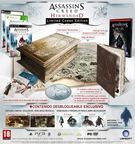 Comprar Assassins Creed: La Hermandad Edición Codex Xbox 360 - Videojuegos - Videojuegos