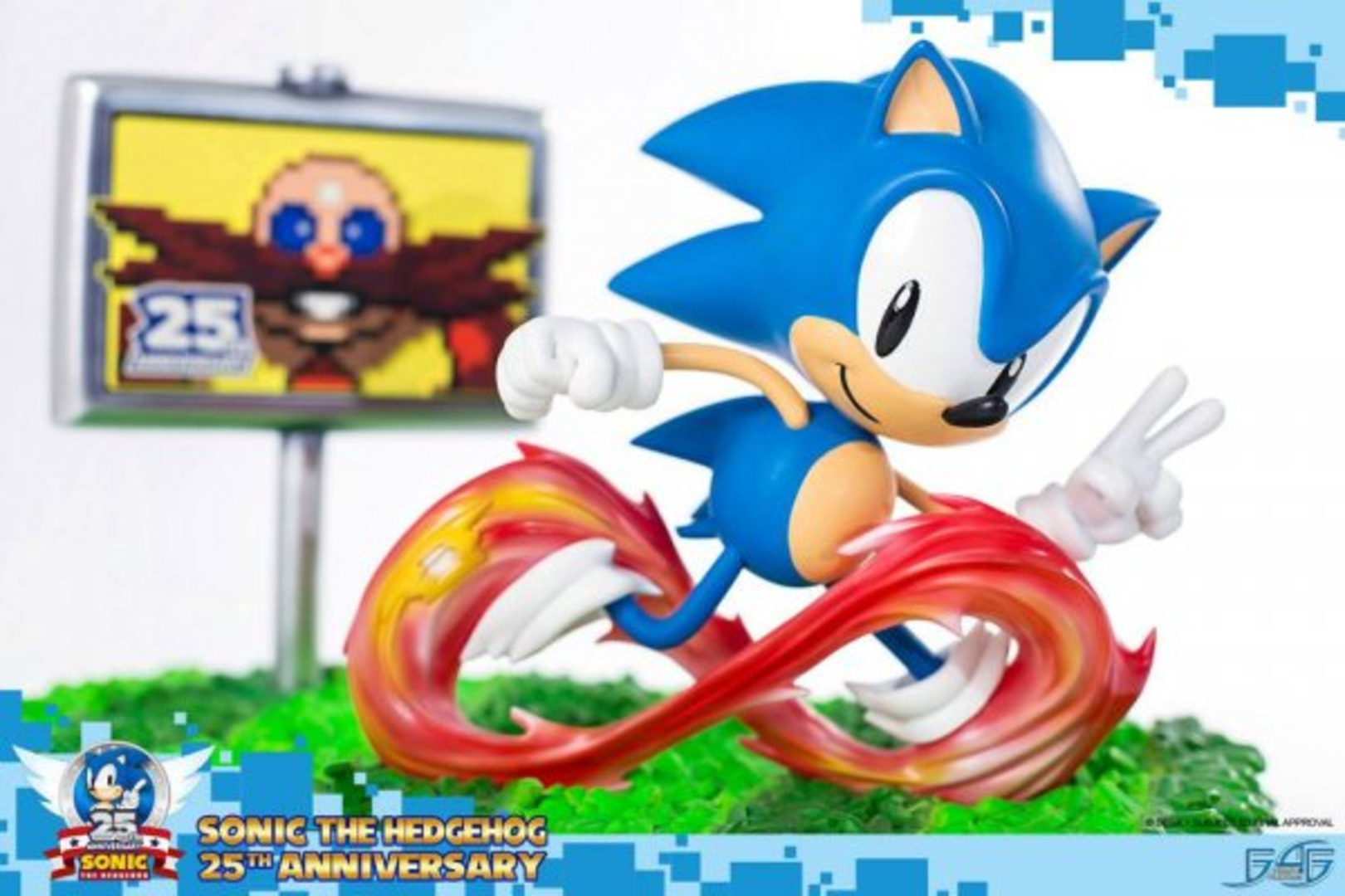 Figura de sonic the hedgehog diorama 25th anniversary 33 cm