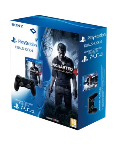 Comprar Uncharted 4 + Dualshock 4 PS4 Estándar - Videojuegos - Videojuegos