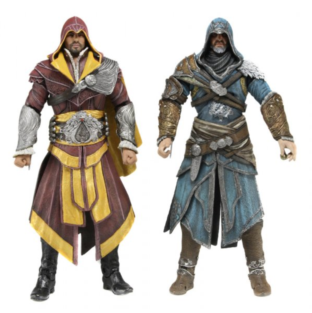 Pack 2 Figuras Ezio Auditore 18 Cm Assassins Creed