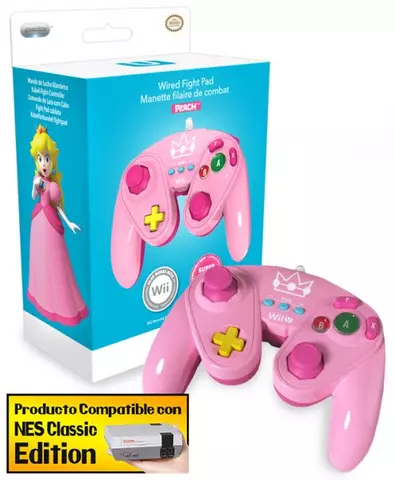 Comprar Mando Fight Pad Peach Wii U