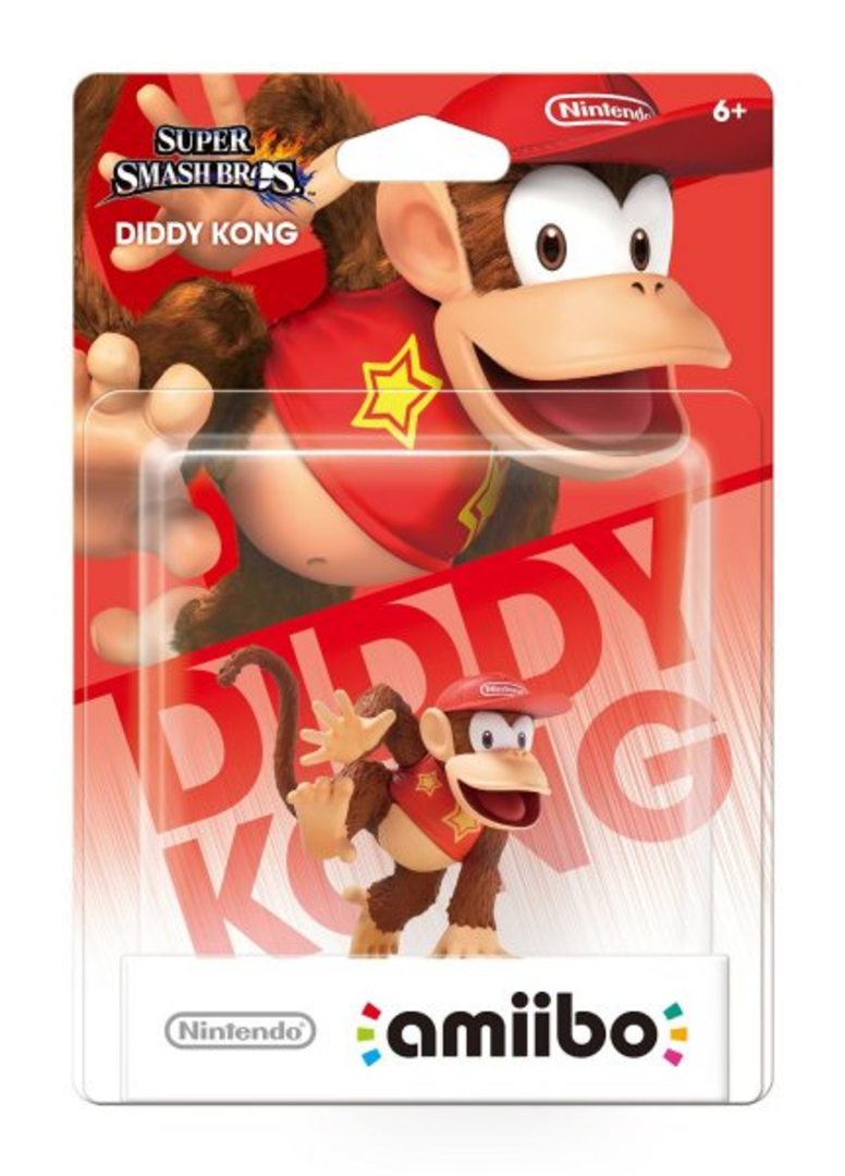 Figura amiibo diddy kong (serie ssb)