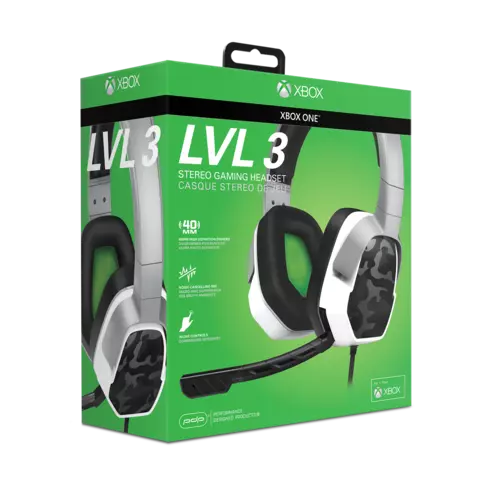 Afterglow LVL 3 Auriculares Stereo Blanco Camo