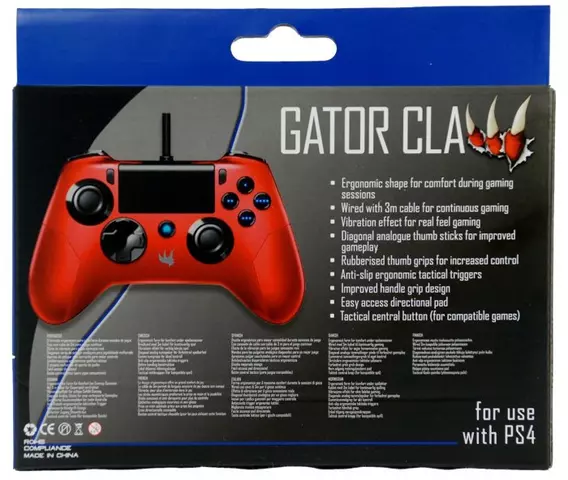 Comprar Mando Gator Claw Subsonic Rojo PS4 - 02.jpg