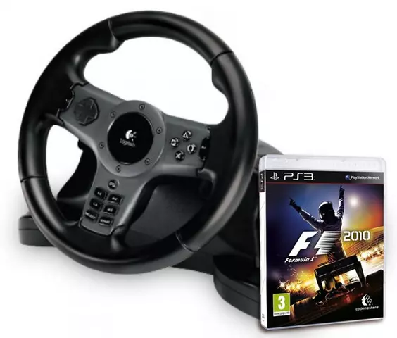 Comprar Pack Formula 1 2010 + Volante Driving Force Wireless Logitech PS3 - Videojuegos - Videojuegos