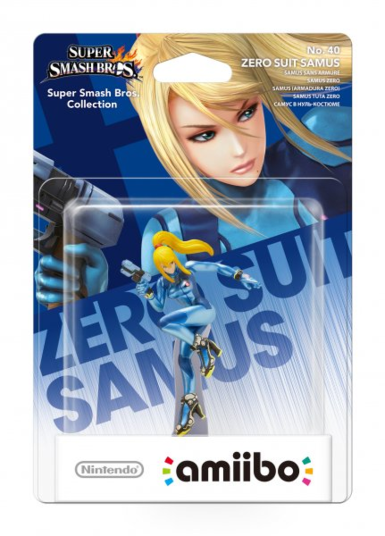 Figura amiibo zero suit samus (serie super smash bros.)
