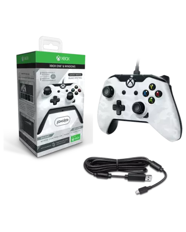 Comprar Mando Deluxe Camuflaje Blanco con Cable Xbox One