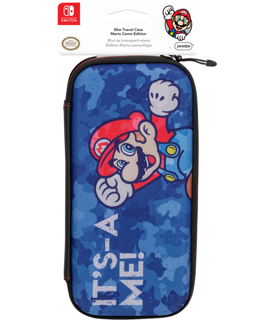 Funda slim travel case edición mario camo