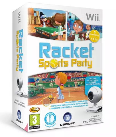 Comprar Rackets Sports Party + Camara Motion Tracking WII - Videojuegos - Videojuegos