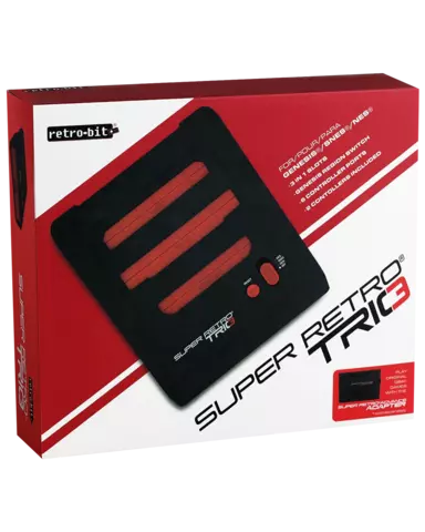 Comprar Consola RetroTrio SNES/NES/Genesis Rojo/Negro 
