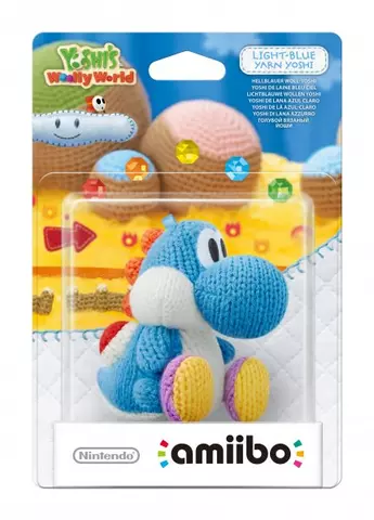 Comprar Figura Amiibo Yoshi Lana Azul Celeste Figuras amiibo