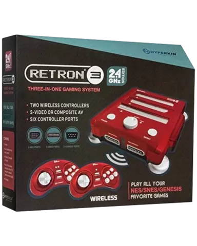 Comprar Consola Retron 3 Rojo + 2 Mandos Wireless  - Consolas