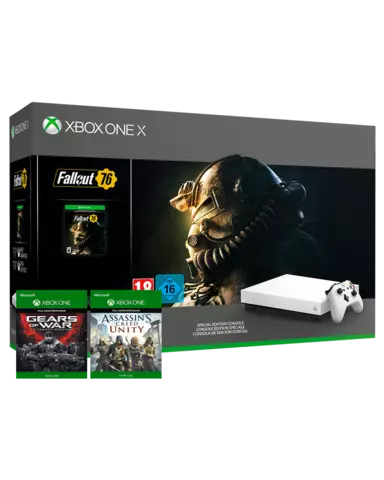 Comprar Xbox One X Blanca + Fallout 76 + Pack Juegos 2 + Headset Xbox One