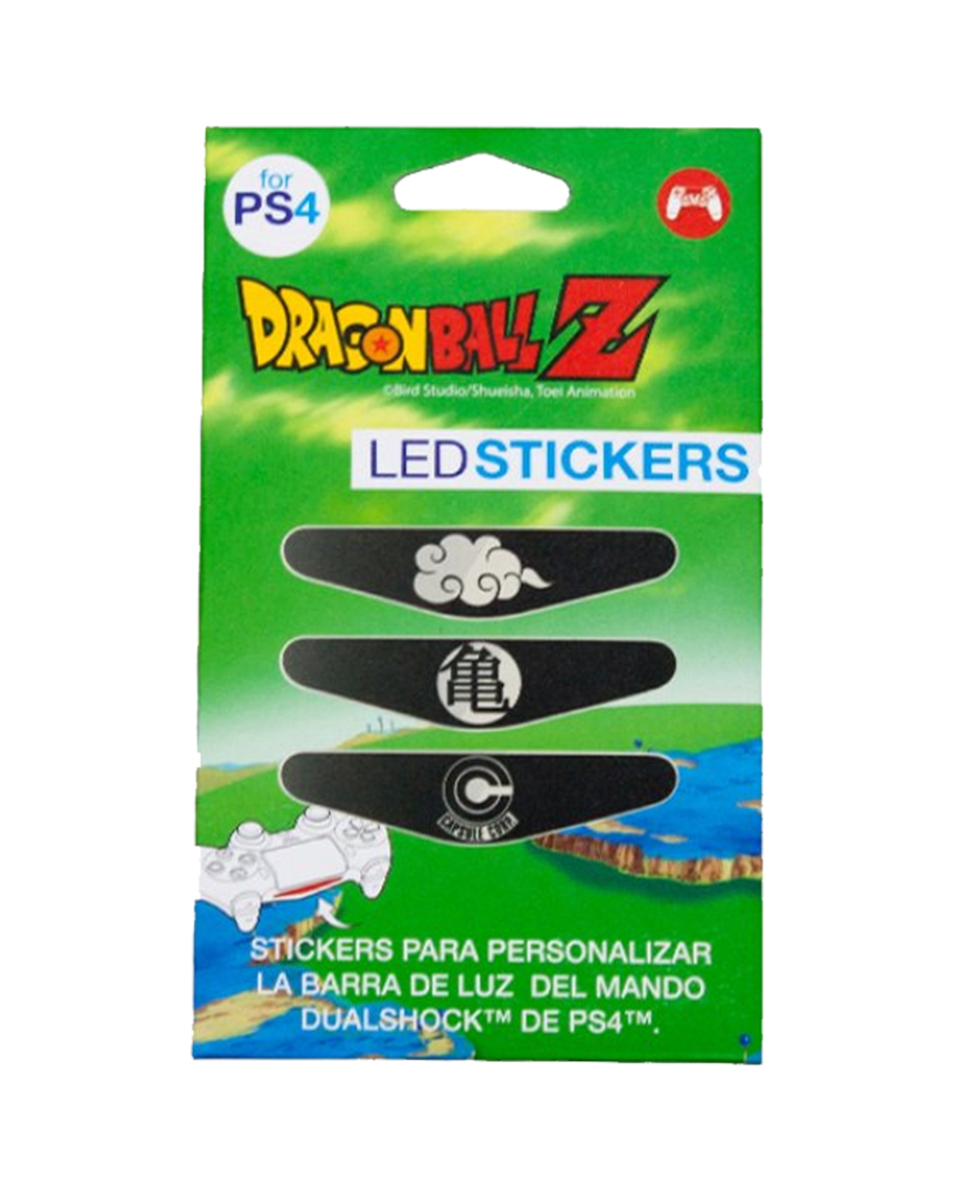 Dragon ball pack 3 led stickers para dualshock 4