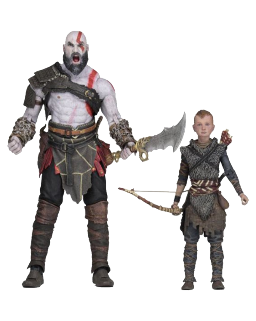 Figuras God of War Pack Ultimate Kratos & Atreus (13-18 cm)