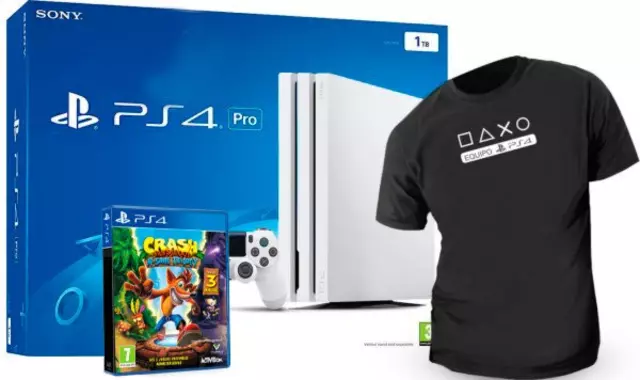 Comprar PS4 Consola Pro 1TB Blanca + Crash Bandicoot N. Sane Trilogy PS4 - Consolas