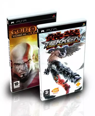 Comprar 2 En 1 Tekken Dark Resurrection + God of War Chains of Olympus PSP - Videojuegos