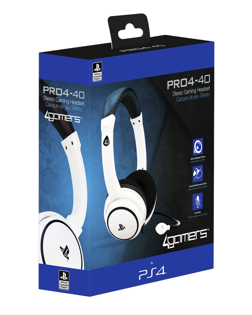 Auriculares Gaming Stereo PRO 4-40 Blanco