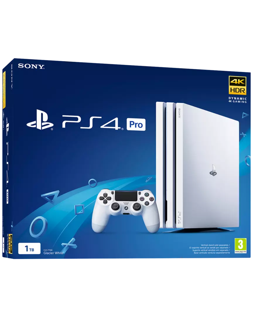 Comprar PS4 Consola Blanca Pro 1TB PS4 | xtralife, image size:864x1080