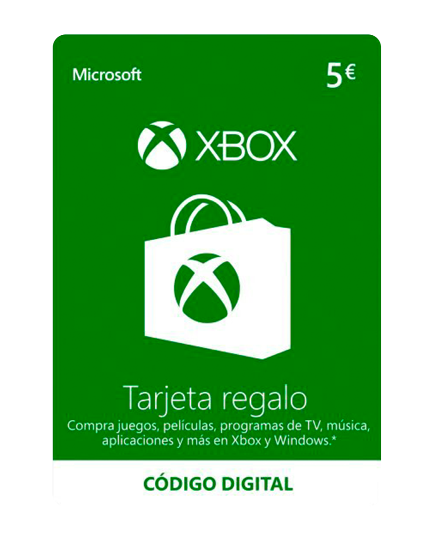 Tarjeta prepago xbox live 5€
