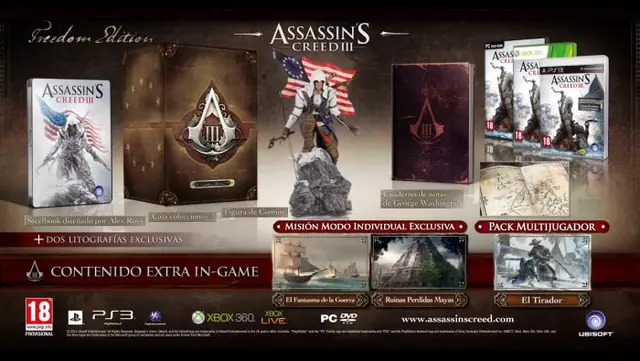 Comprar Assassins Creed 3 Freedom Edition PS3 Coleccionista screen 1 - 00.jpg