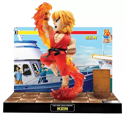 Comprar Estatua Street Fighter Ken con sonido & LED 17 cm 
