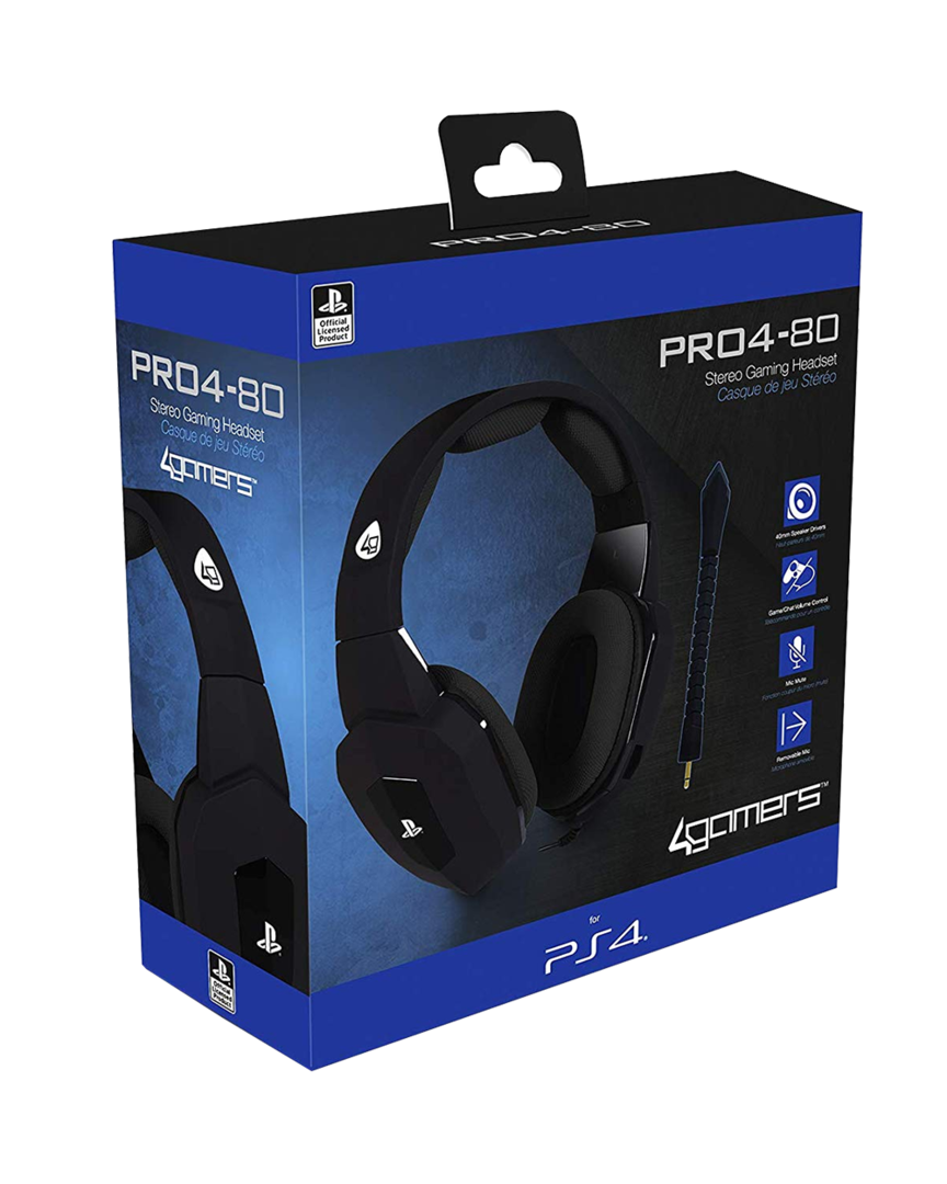 Auriculares gaming stereo pro 4-80 negro