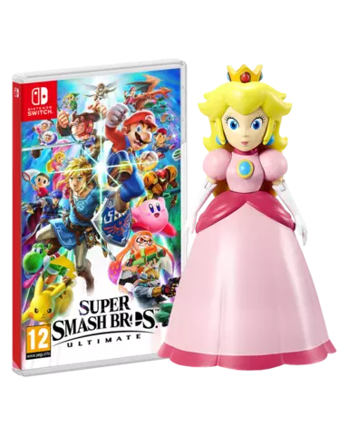 Comprar Super Smash Bros. Ultimate + Figura Peach Switch Pack merchandising