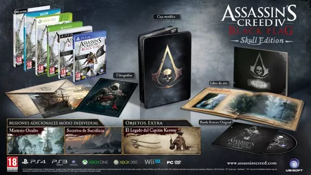 Comprar Assassins Creed IV: Black Flag Edición Skull PS4 Coleccionista screen 1 - 00.jpg