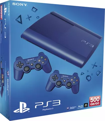 Comprar PS3 Consola 500GB Azul + 2 Mandos PS3 - Consolas