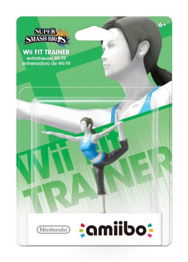 Figura amiibo entrenadora wii fit (serie ssb)