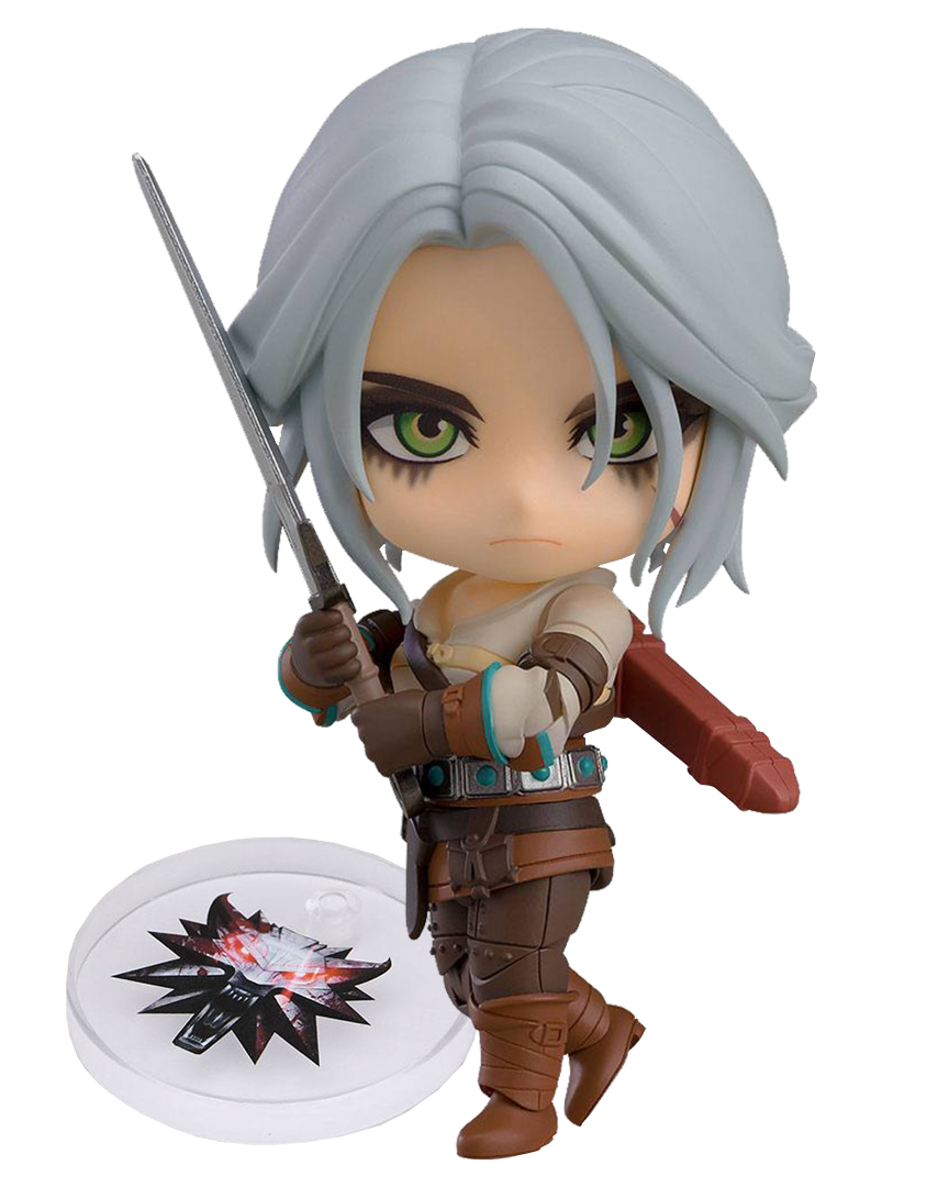 Figura ciri the witcher 3 nendoroid edición limitada con medallón lobo