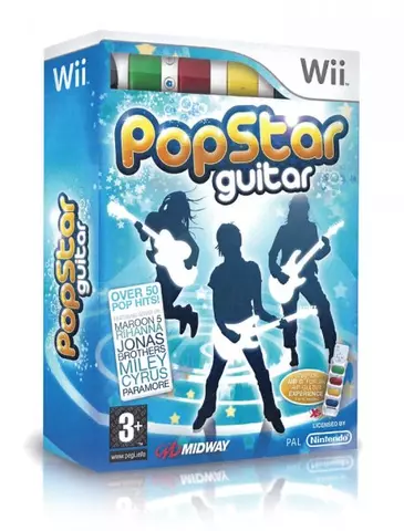 Comprar Popstar Guitar + Air Guitar WII - Videojuegos - Videojuegos
